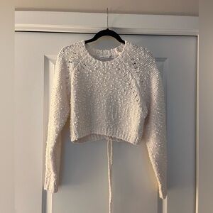 ALTAR’D State Sydney Open Back Sweater NWT, Size S, Ivory